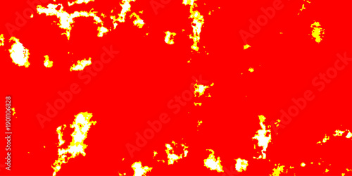 vibrant red and yellow peeling paint wall texture flaking off, abstract patterned background. Vibrant red and yellow Wash Background.
