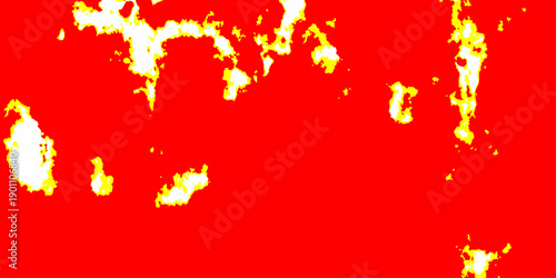 vibrant red and yellow peeling paint wall texture flaking off, abstract patterned background. Vibrant red and yellow Wash Background.
