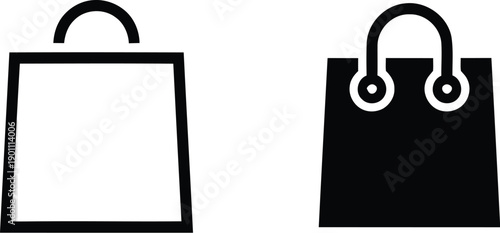 Shopping bag icon set. Shop bag, Online Shop icons collection. Vector illustration !