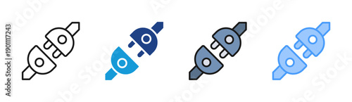 Link Boost icon set multiple style collection