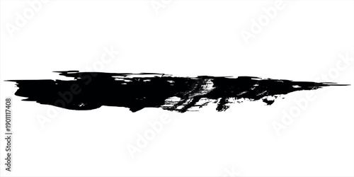 Abstract textured brush stroke with a rough, dynamic artistic flair, perfect for design overlays and grunge effects