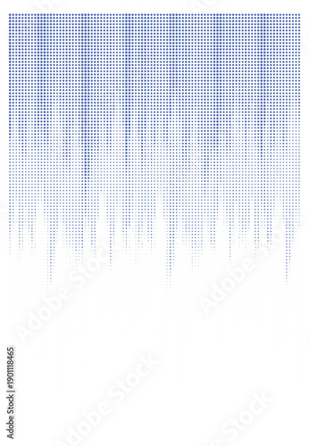 Blue background with a dripping or melting effect and pattern