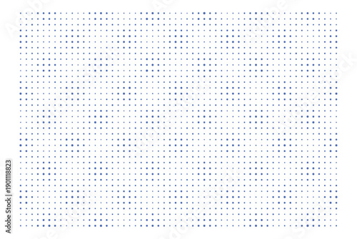 Blue pixel art pattern with dots on an isolated