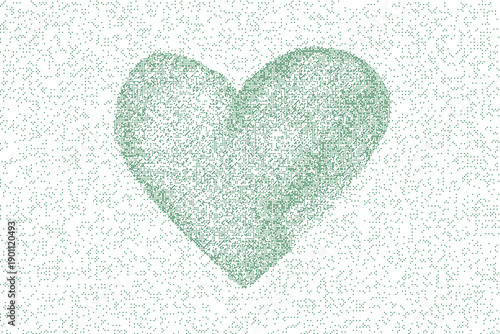 Green heart shape