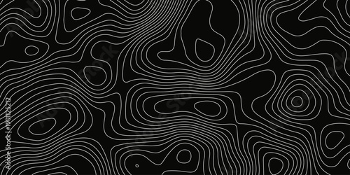 Topographic map background with geographic grid for hiking and mountain sport. luxury topographic wavy pattern and geographic grid map design. paper texture Imitation of a geographical map shades.