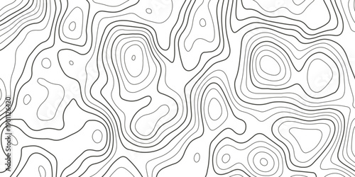 Topographic map background with geographic grid for hiking and mountain sport. luxury topographic wavy pattern and geographic grid map design. paper texture Imitation of a geographical map shades.