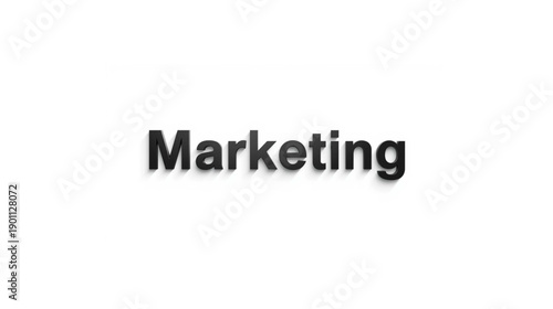 Modern marketing concept with bold text