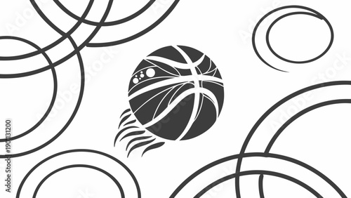 Abstract Basketball Sports Pattern Vector