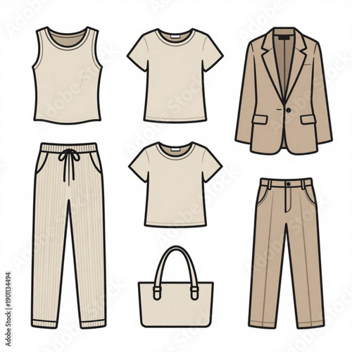 Work From Anywhere Fashion Icon Set – Smart Casual Remote Outfit