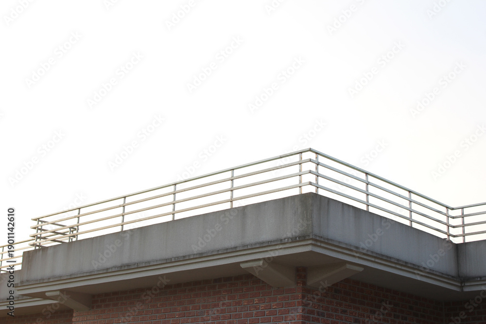 Fototapeta premium Roof Top Balcony with dramatic sky