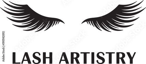 Eyelash extensions logo design