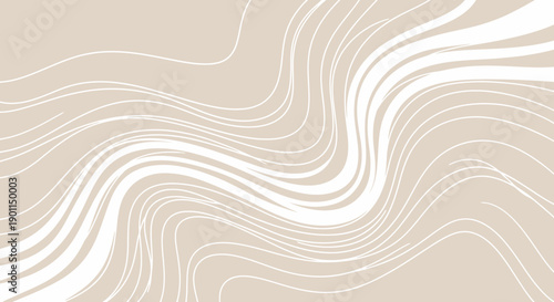 Abstract flowing lines creating a dynamic and organic pattern on a neutral background.