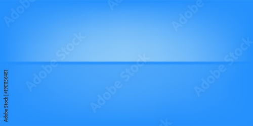 Blue podium with elegant blue wave lines on the back for product presentation. Display of cosmetic products. Stage or podium.