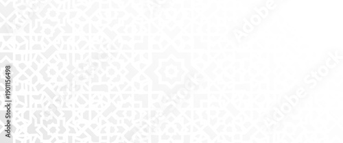 Islam pattern overlay abstract mubarak ornament design and arabesque background. Ramadan arab shadow muslim texture and eid white art.