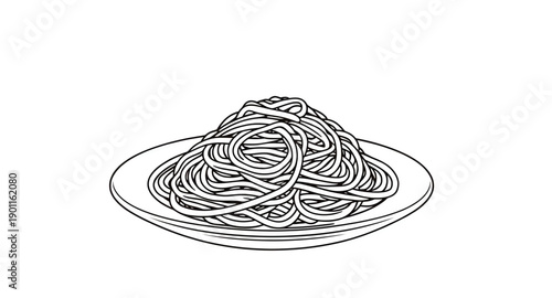 noodles, pasta, food, meal, plate, bowl, cuisine, asian, italian, ramen, spaghetti, lunch, dinner, cooking, kitchen, tasty, delicious, savory, comfort, carb, garnish, fresh, hot, handdrawn, sketch, do