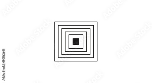 Geometric shapes in square pattern.