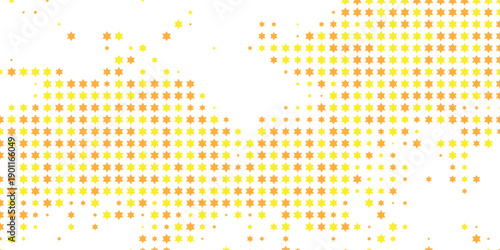Gold falling down confetti background. Repeated golden dotted glitter pattern. Yellow, orange and golden dots wallpaper.eps10