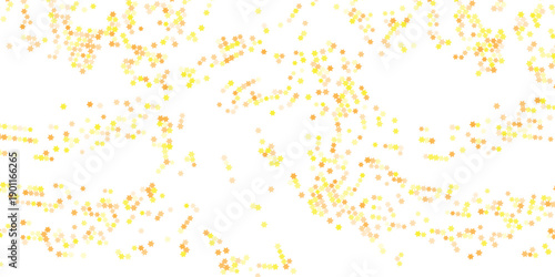 Gold falling down confetti background. Repeated golden dotted glitter pattern. Yellow, orange and golden dots wallpaper.eps10