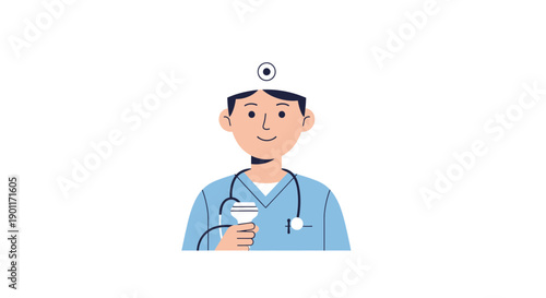 Medical professional holding a smartphone depicting healthcare communication in modern clinical settings
