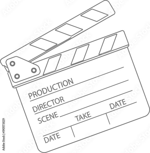 Clapperboard icon is open and ready for use.