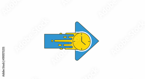 Hand Holding Clock Moving Forward Fast.