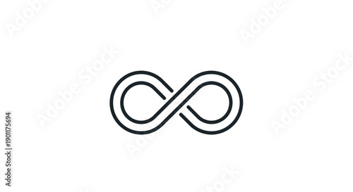 Infinity symbol sign icon shape.