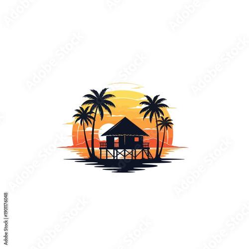 Silhouette of a person meditating in a lotus pose against a sunset background, promoting peace and wellness.