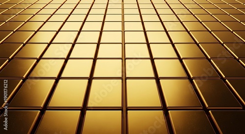 Wallpaper Mural Golden Grid Pattern Abstract Background. Torontodigital.ca