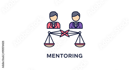 Mentoring and business guidance concept.