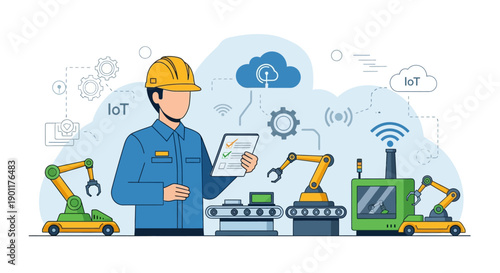 Industrial Worker Monitoring Automation in Factory Setting with Robotics and Iot Devices