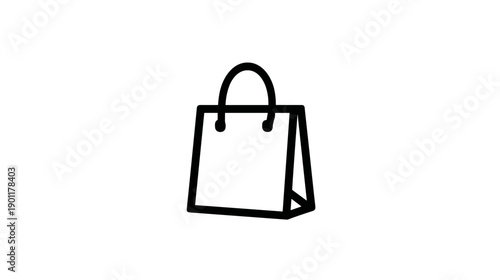 shopping bag isolated on white