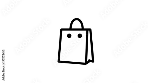 shopping bag isolated on white