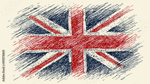 uk flag painted on wall 