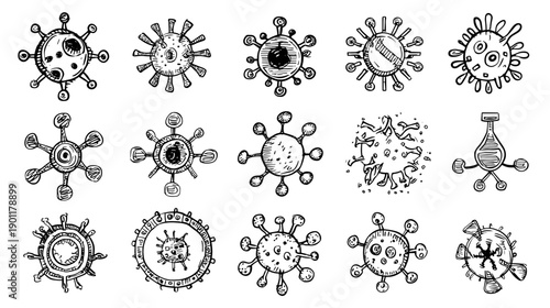 set of virus or bacterian elements