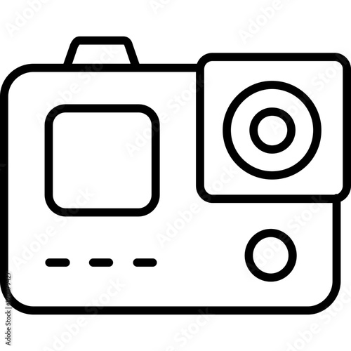 Action camera front view Icon