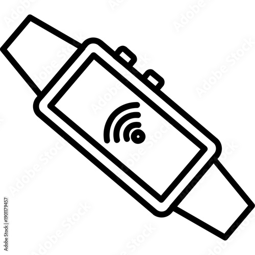 Smart band with signal Icon