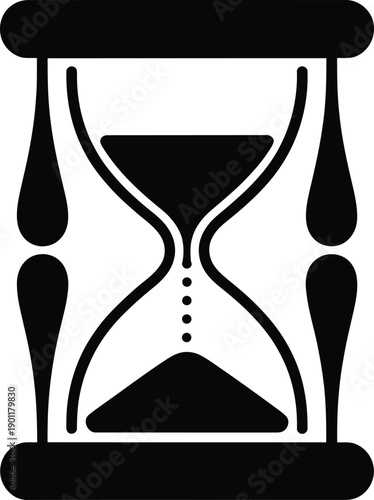 Minimal Hourglass Symbol for Time Limit and Work Efficiency