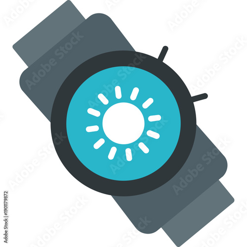 Wrist watch with wireless signal Icon