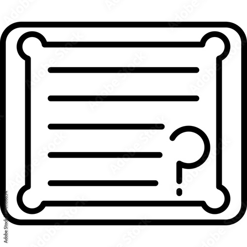 Document with question mark Icon