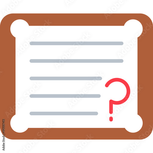 Document with question mark Icon