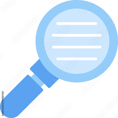 Magnifying glass with document Icon