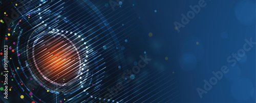 Scientific or medica background, DNA strands, connected neural web