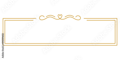 ハートのエレガントなフレーム