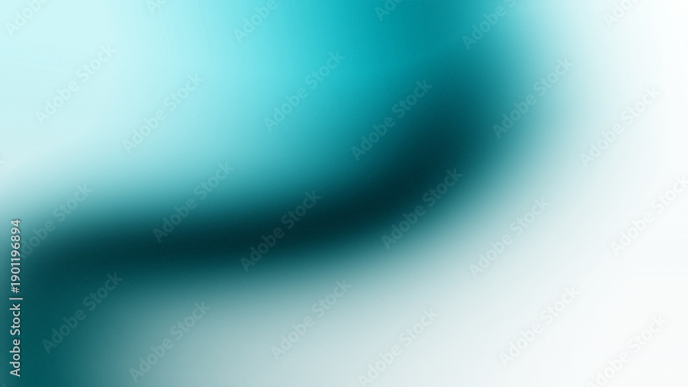 Fototapeta premium Dark curved shape on a teal gradient background isolated on a transparent background