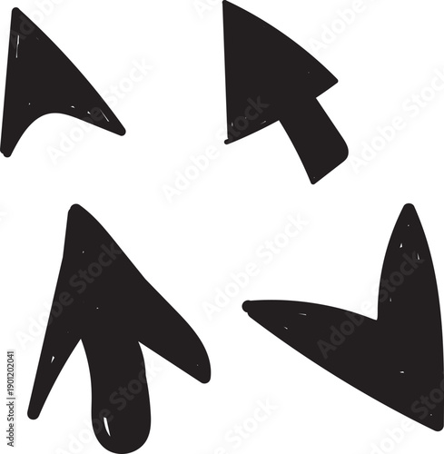 arrows are described as "bold" and possess a "slightly rough texture". 