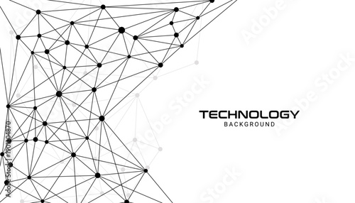 Dynamic abstract network mesh background with colorful connected nodes and geometric lines representing digital communication, big data connections, and futuristic technology structure design.