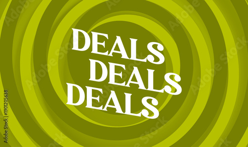 abstract vector design with bold DEALS DEALS DEALS
