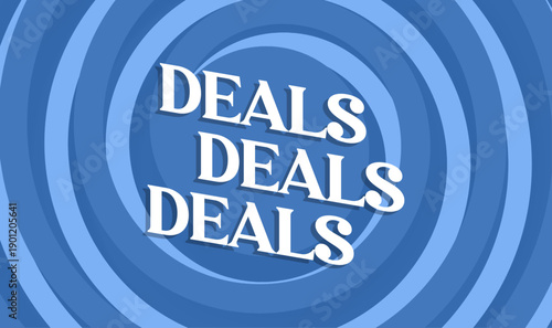 abstract vector design with bold DEALS DEALS DEALS