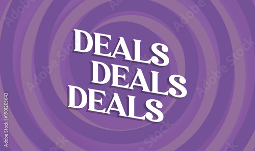 abstract vector design with bold DEALS DEALS DEALS