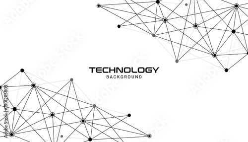 Dynamic abstract network mesh background with colorful connected nodes and geometric lines representing digital communication, big data connections, and futuristic technology structure design.